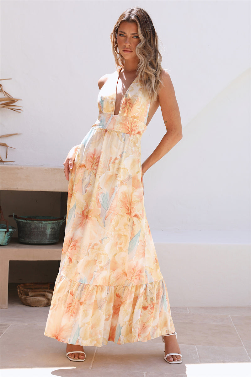 FIVE PM - Maldives Maxi Yellow Dress