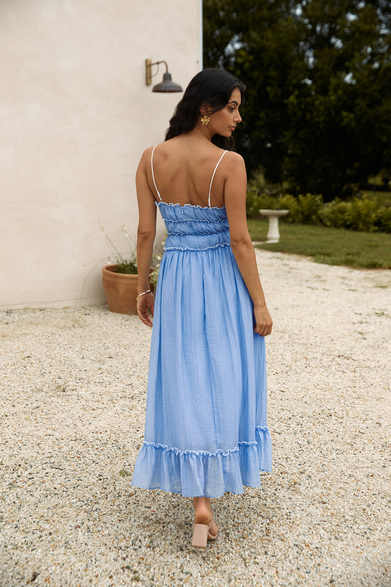 blue dress near me Understand It Maxi Dress Blue Size XS
