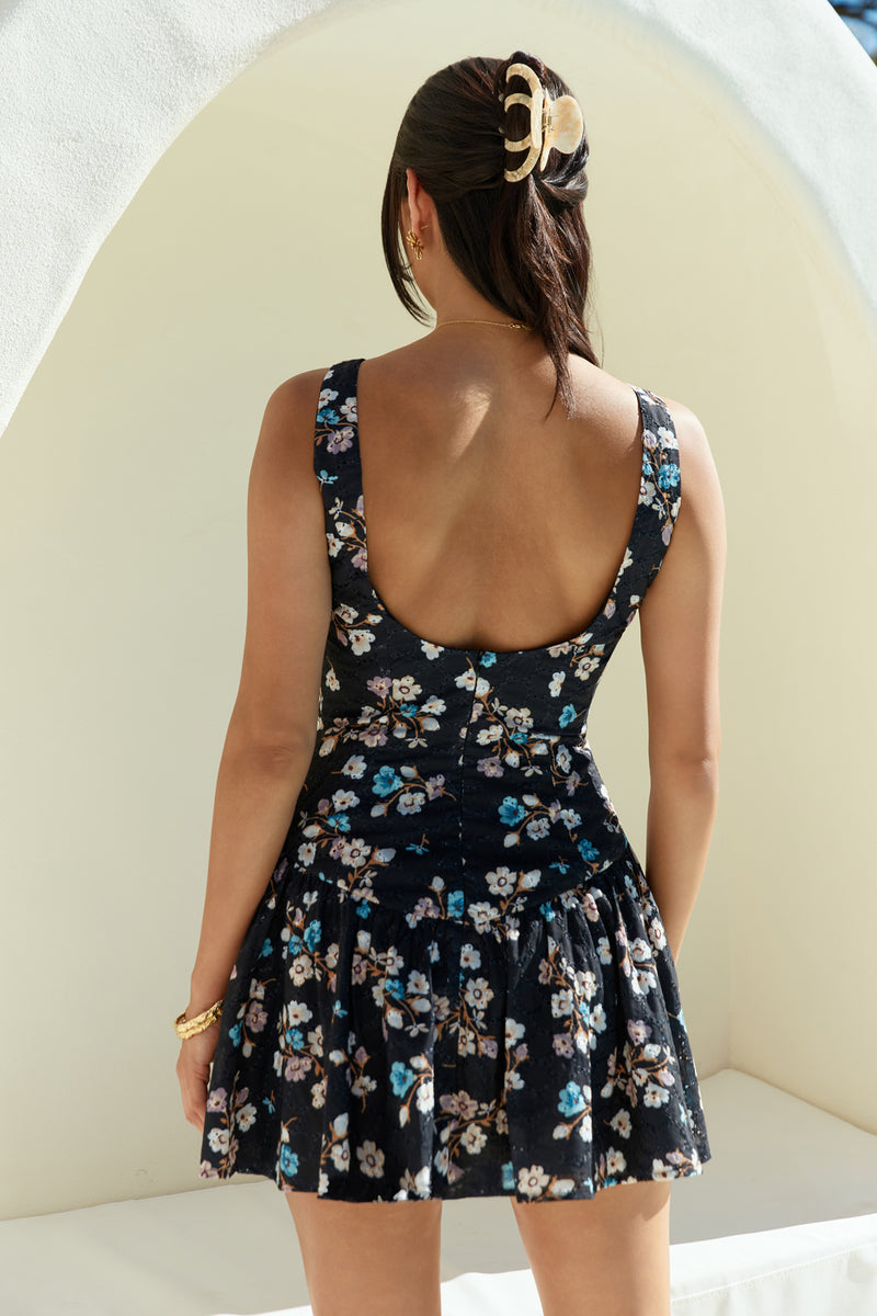romantic black mini dress by ONLY