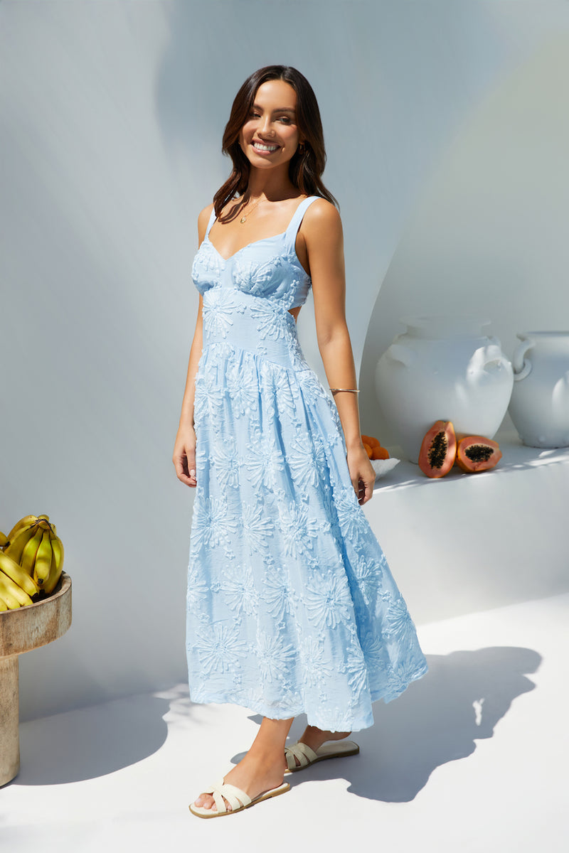 blue porcelain dress Princess Maxi in Set Option:Dress & 2 Clips Can a petite girl color:Prints This porcelain