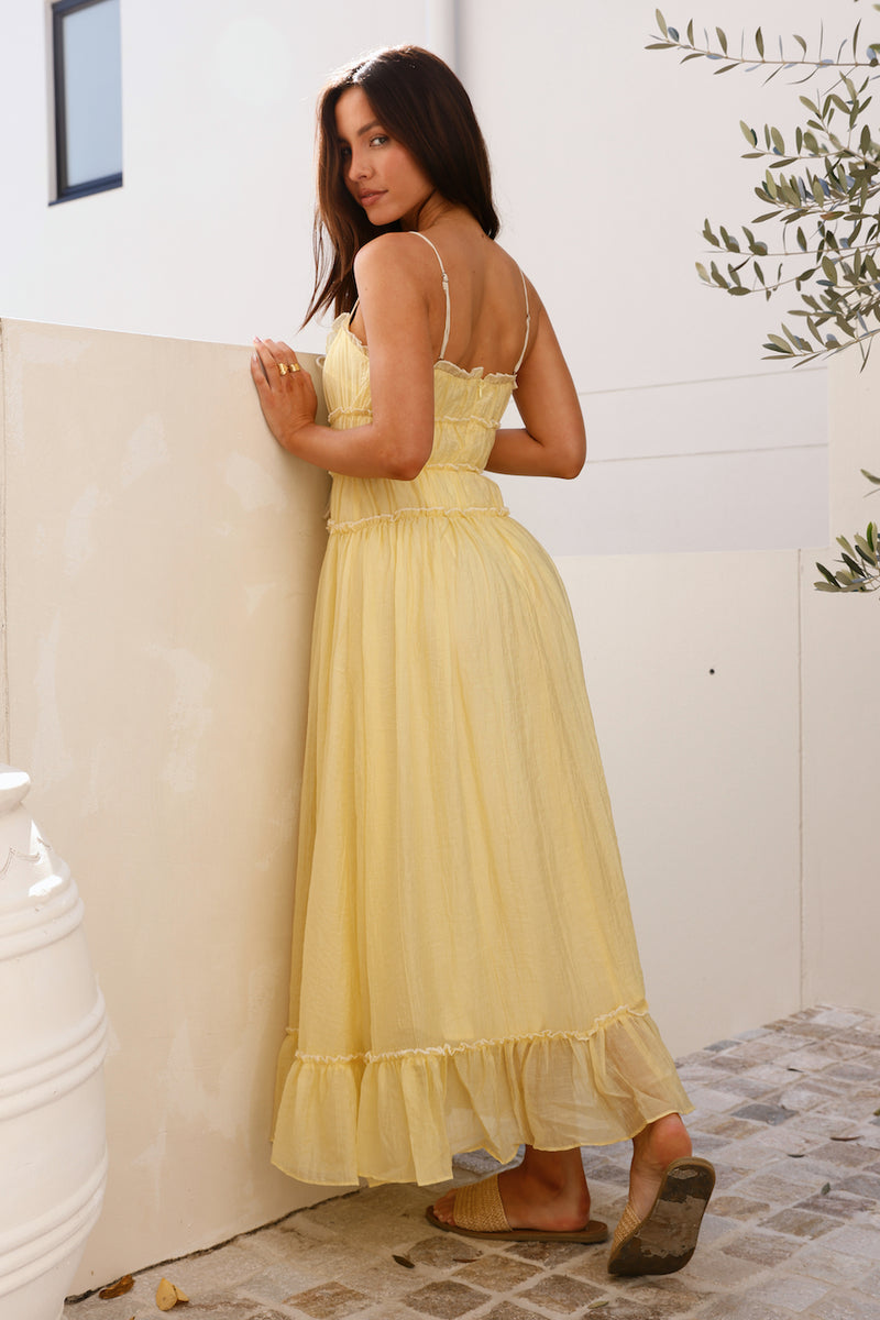Affirmation Maxi Dress - Yellow