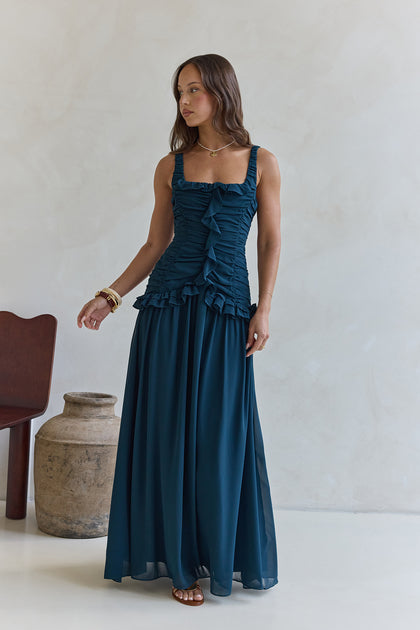 slim fit dress slacks Adina Maxi Dress - Emerald main image 0