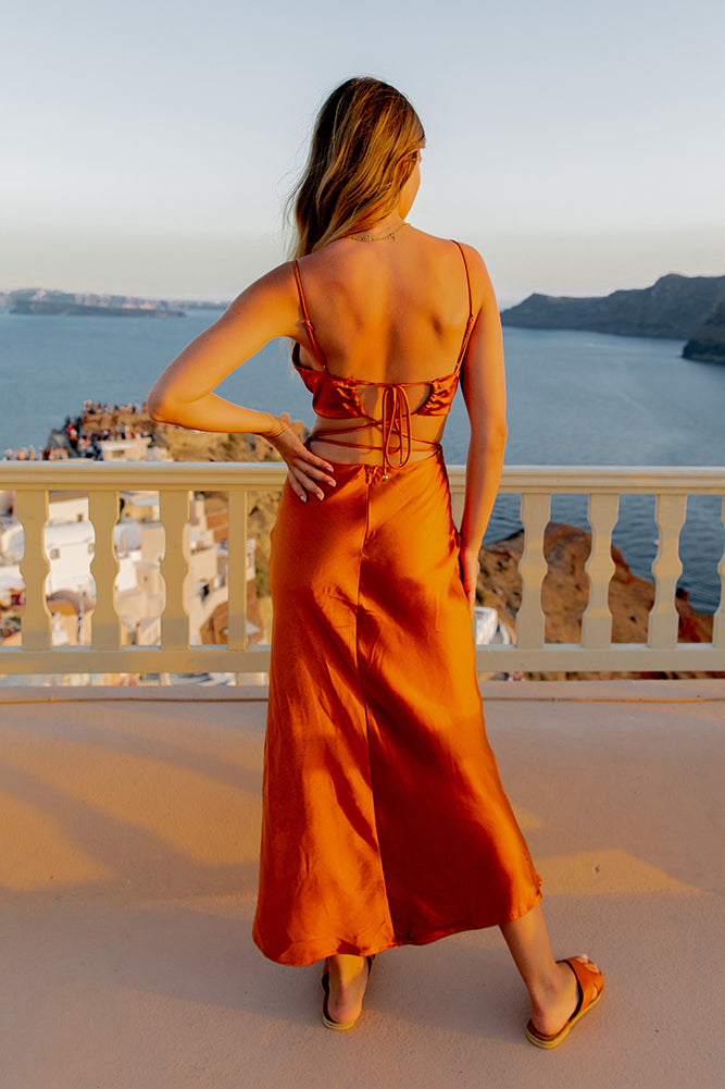 forecasting you maxi dress Waiting For You Maxi Dress Bronze Size XS