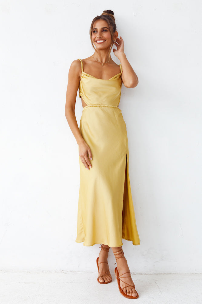 Burning Stars Maxi Dress Yellow | Fortunate One Burning Stars Maxi Dress Yellow | Fortunate One