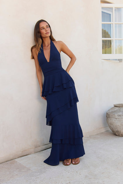 chinese dress ladies Petal and Pup Women's Betina Bow Front Maxi Dress