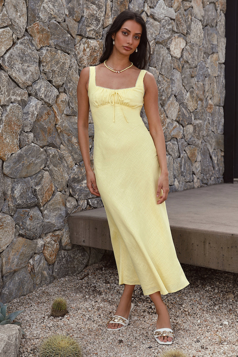 lemon tart maxi dress lemon tart maxi dress Lemon Tart Button Detail Long Maxi Dress LTAMD468