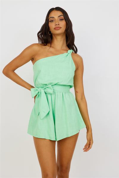 Happy For You Romper Green