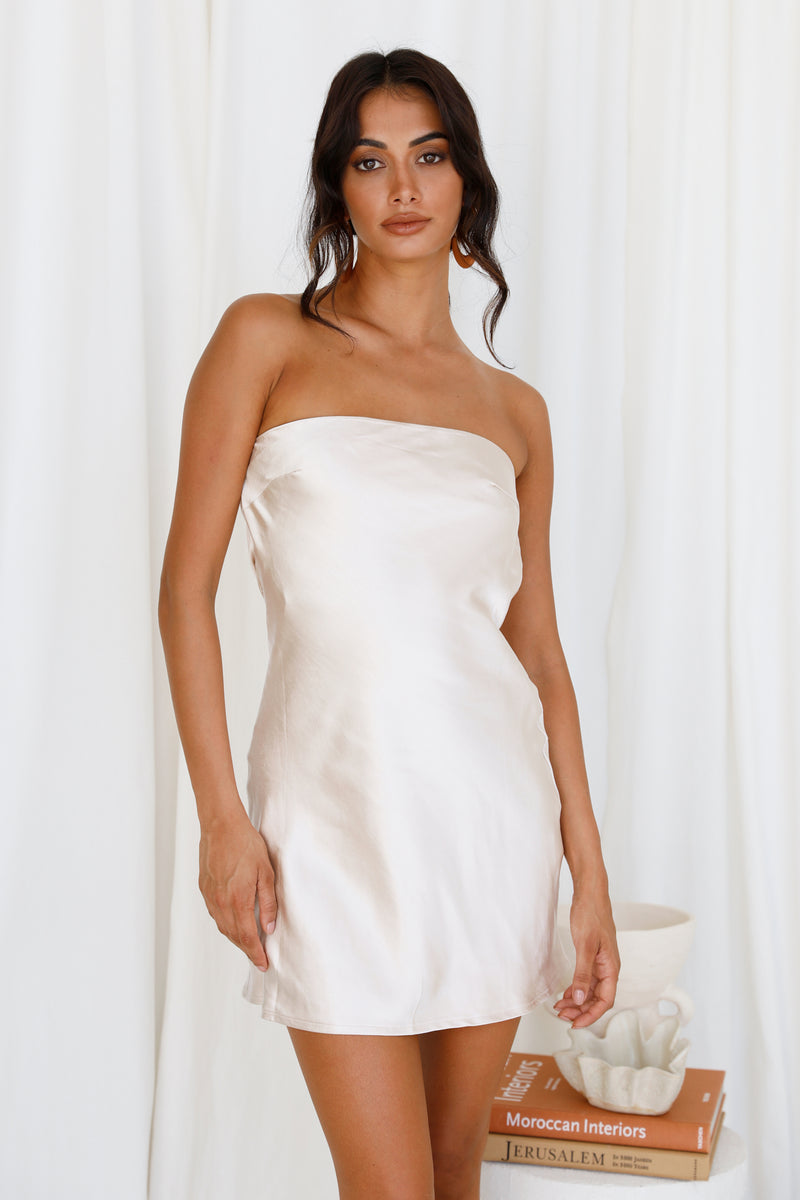 sachin and babi light blue dress Irena Strapless Mini Dress Champagne main image 1