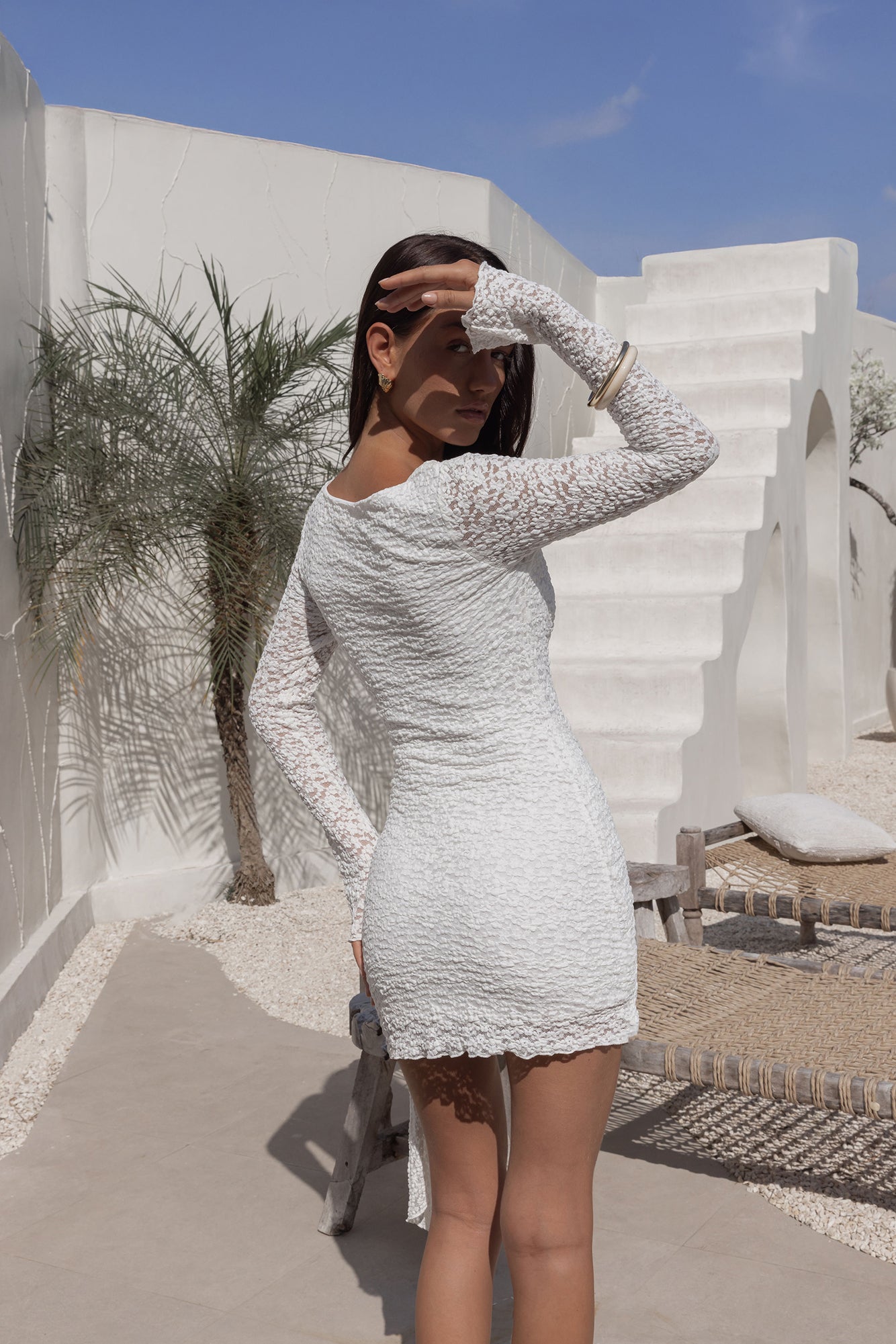 lover lace dress white Lover Of Lace Mini Dress White
