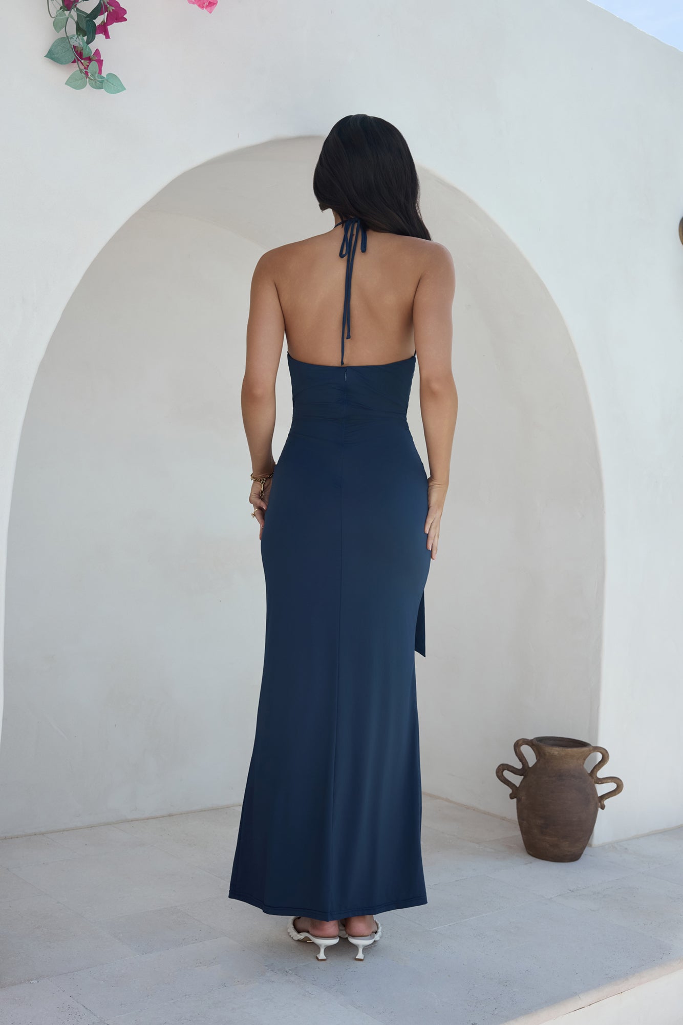 Yours With Love Halter Maxi Dress Navy | Fortunate One Yours With Love Halter Maxi Dress Navy | Fortunate One