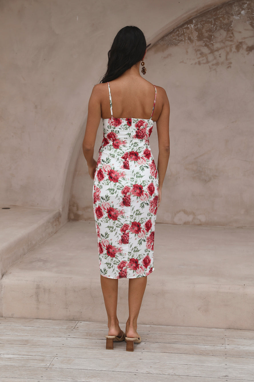 hello molly midi dress Feelin Florals Midi Dress Yellow Size XS from Hello Molly