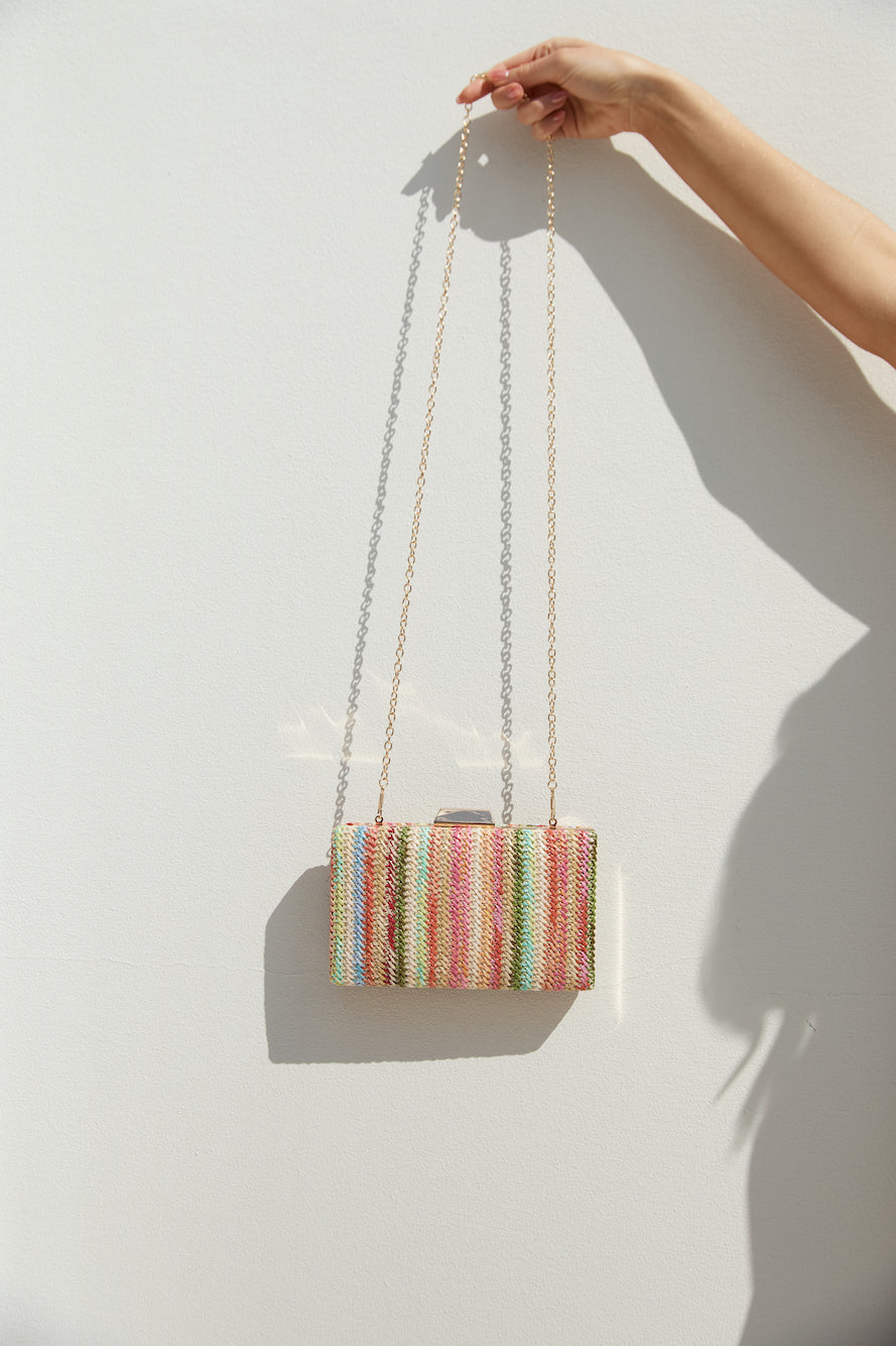 Desert Disco Woven Clutch