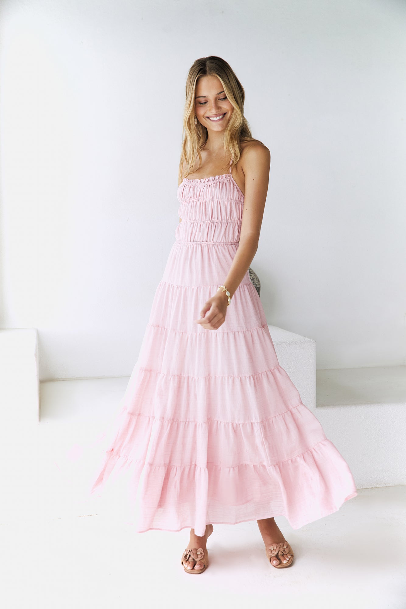Renaissance Art Maxi Dress Pink | Fortunate One Renaissance Art Maxi Dress Pink | Fortunate One