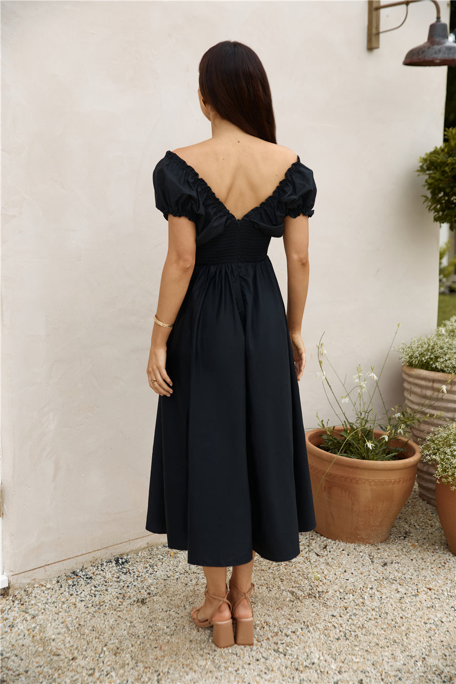 black flowy cocktail dress Eternatastic Women's Dance Dresses Retro Midi Pleated Spaghetti Strap Party Dress with Pockets : Clothing, Shoes & Jewelry Youll love the separate sash that adds a touch of sophistication to this maxi dress 1920S Black Silk Chantilly Lace