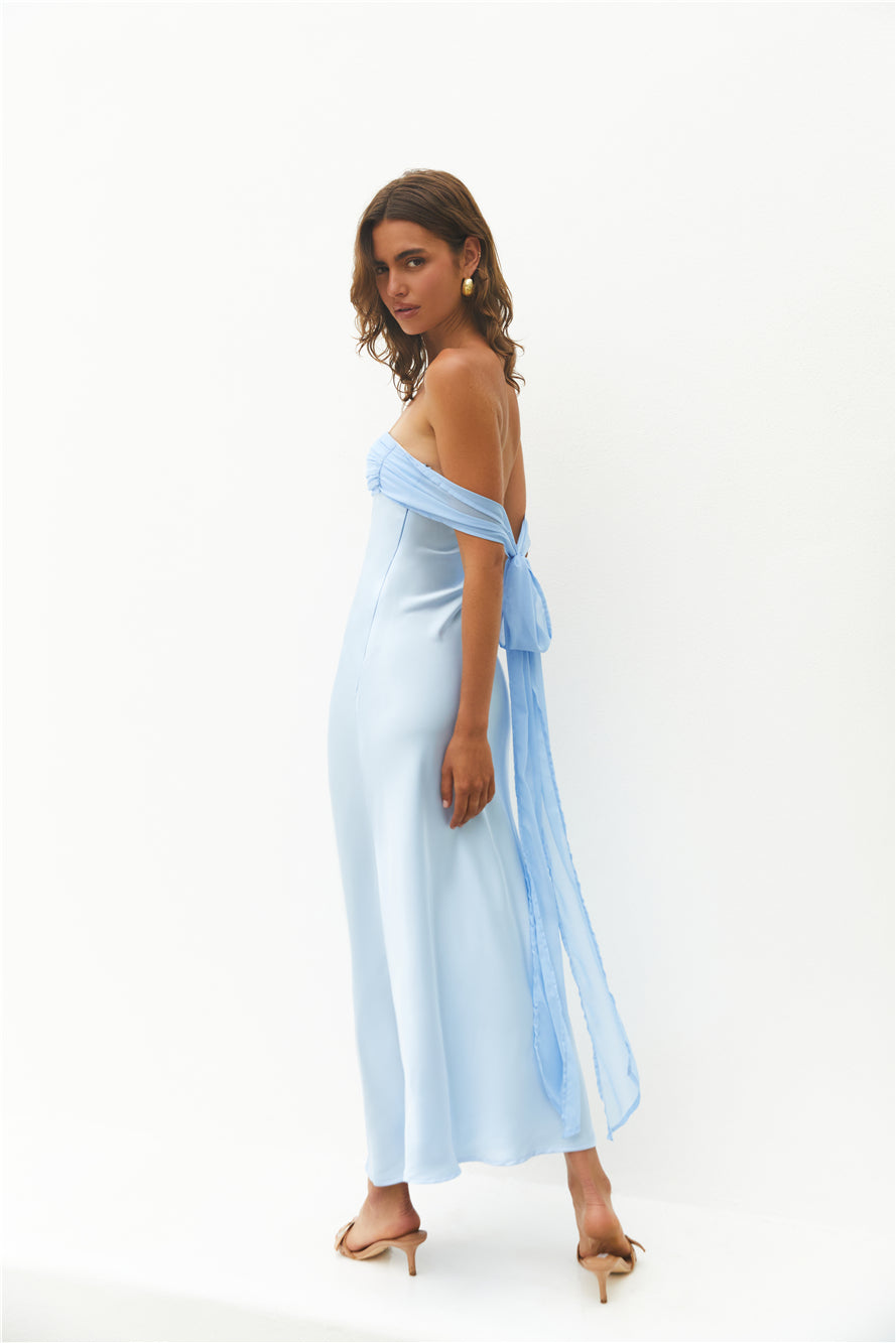 Cleo Cove Strapless Maxi Dress Blue | Fortunate One Cleo Cove Strapless Maxi Dress Blue | Fortunate One