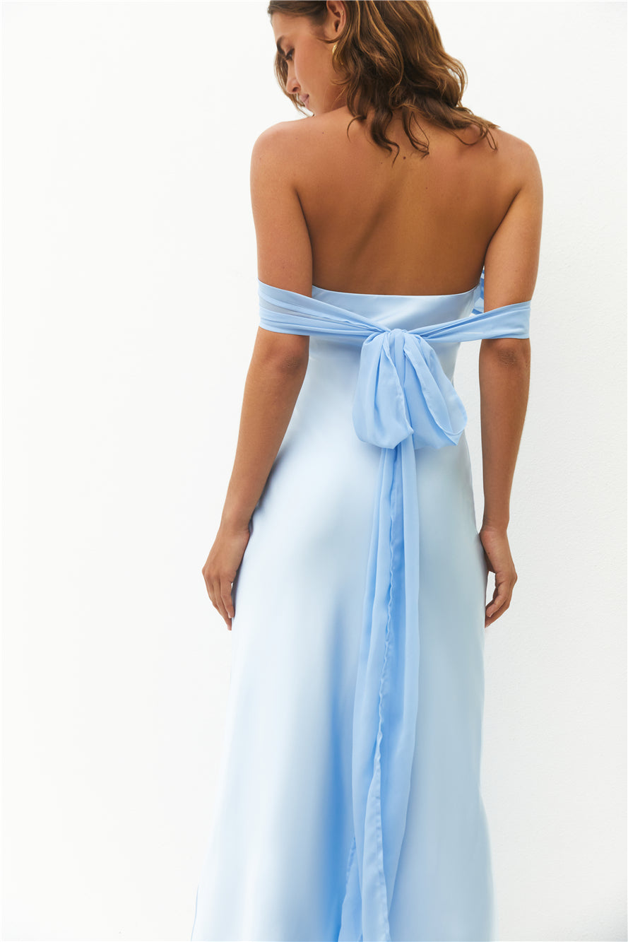 Cleo Cove Strapless Maxi Dress Blue | Fortunate One Cleo Cove Strapless Maxi Dress Blue | Fortunate One