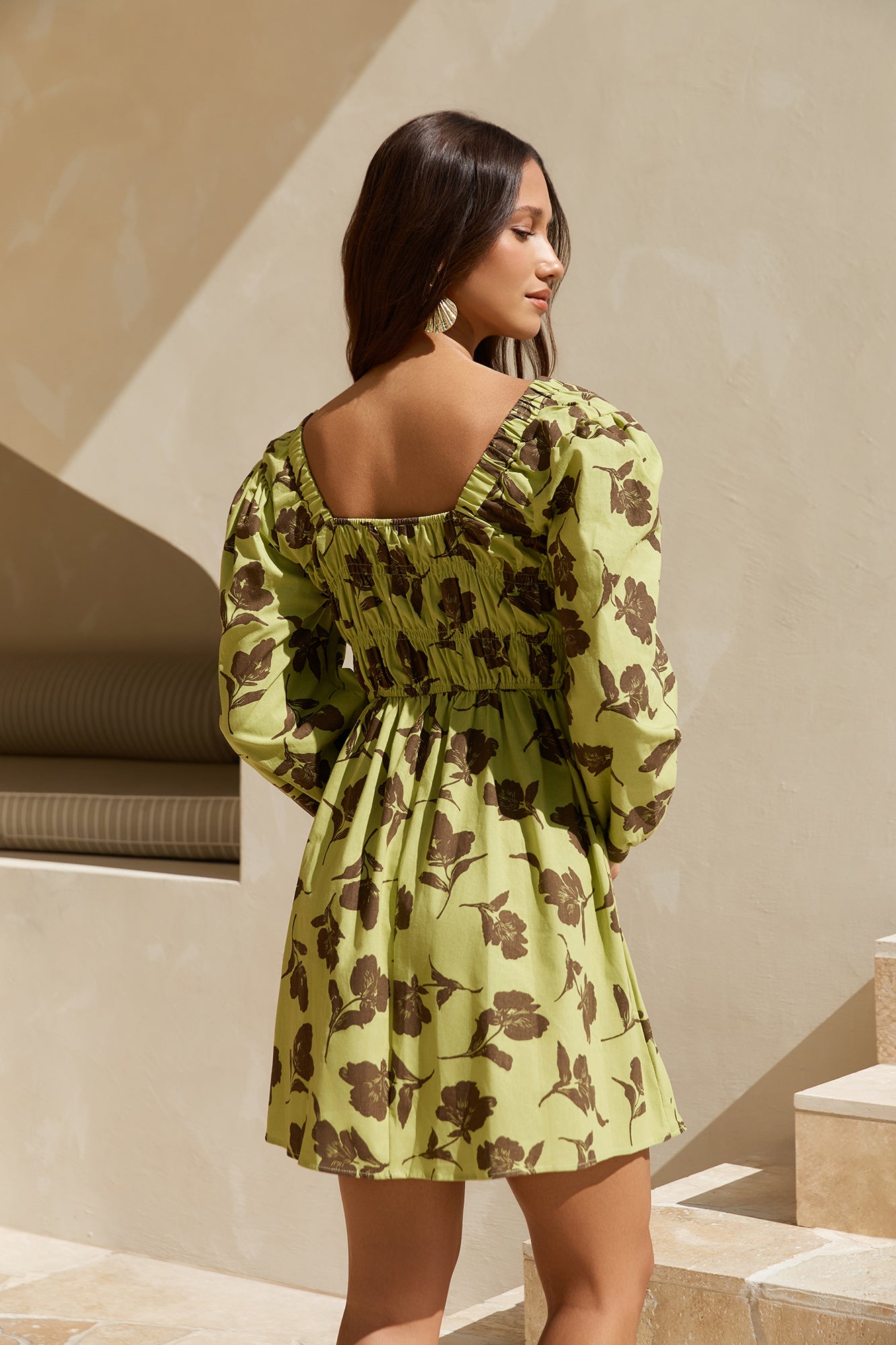 aster mini dress For Love & Lemons Aster Mini Dress by For Love & Lemons at Free People in Green, Size: M