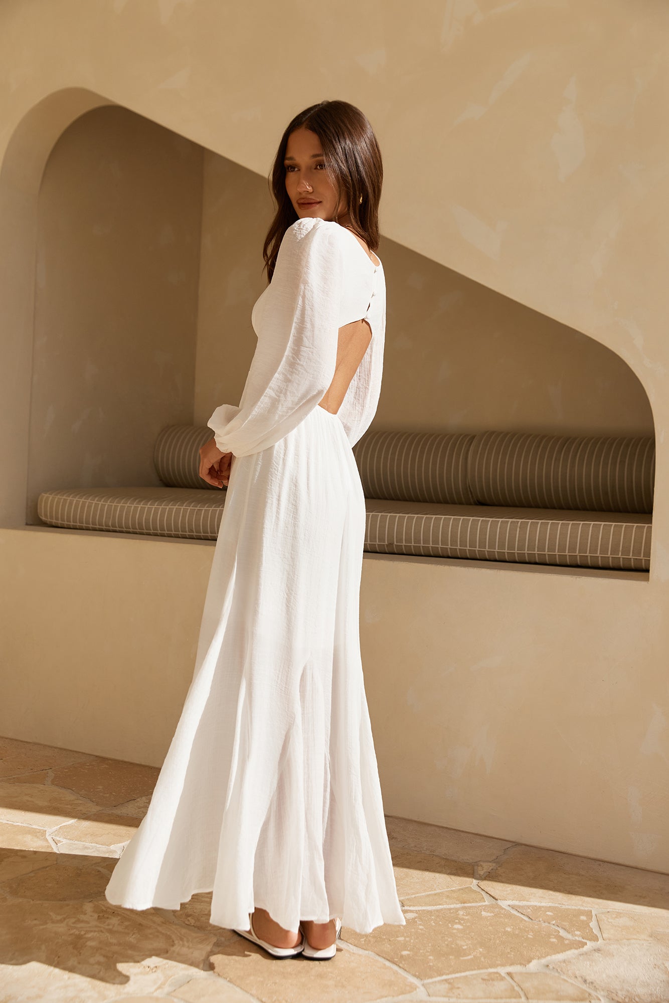 Sweeter Dreams Long Sleeve Maxi Dress White | Fortunate One Sweeter Dreams Long Sleeve Maxi Dress White | Fortunate One