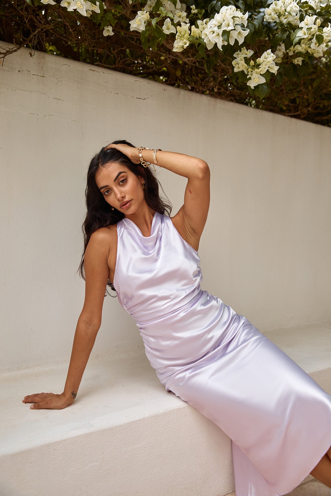 FORTUNATE ONE J'adore Satin Maxi Dress Lilac | Fortunate One FORTUNATE ONE J'adore Satin Maxi Dress Lilac | Fortunate One
