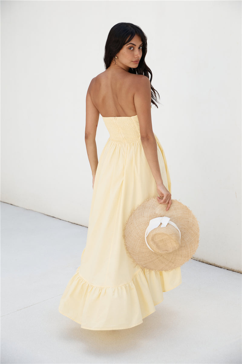 Love In The Summer Maxi Dress Yellow | Fortunate One Love In The Summer Maxi Dress Yellow | Fortunate One
