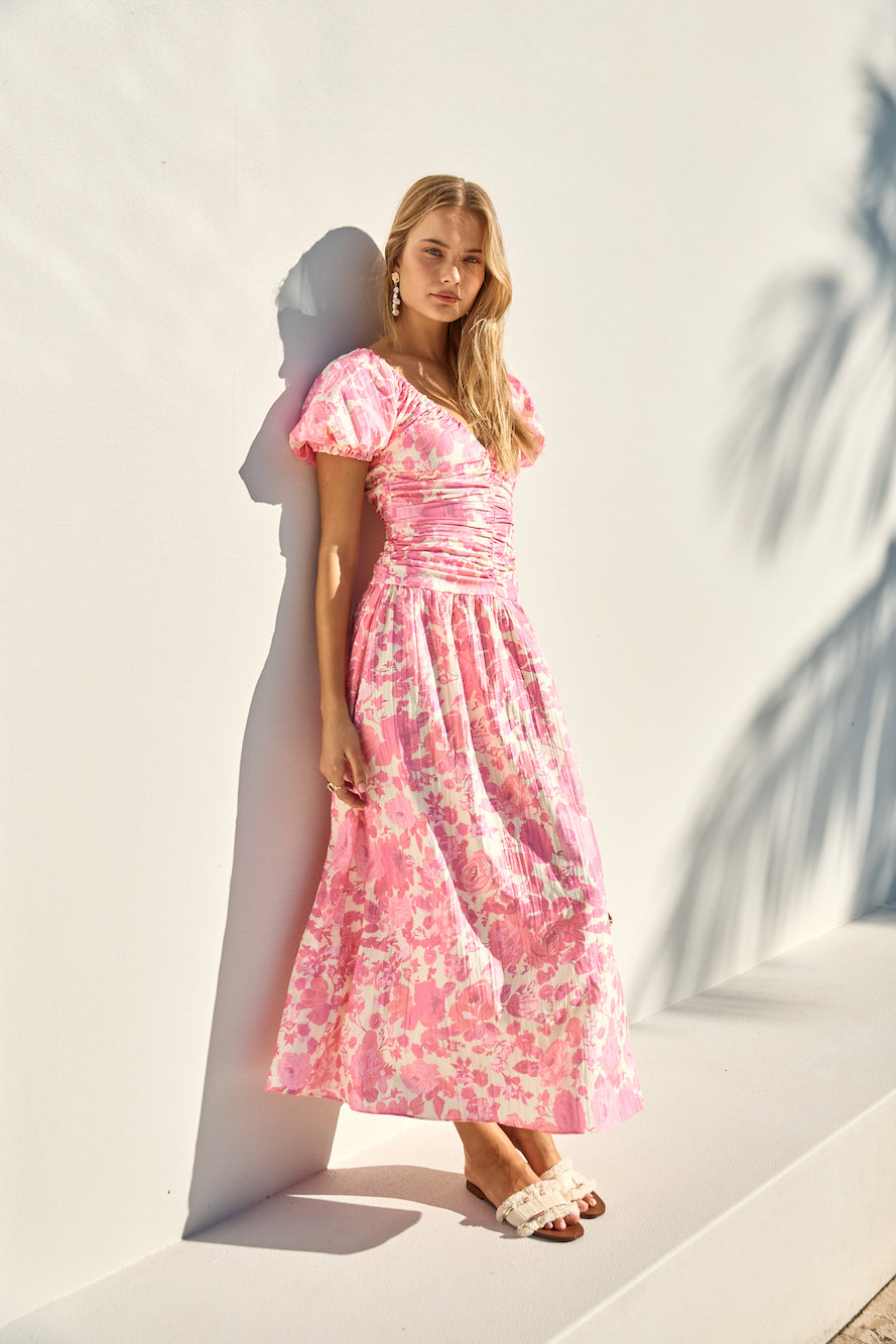 FORTUNATE ONE Garden Party Maxi Dress Pink | Fortunate One FORTUNATE ONE Garden Party Maxi Dress Pink | Fortunate One