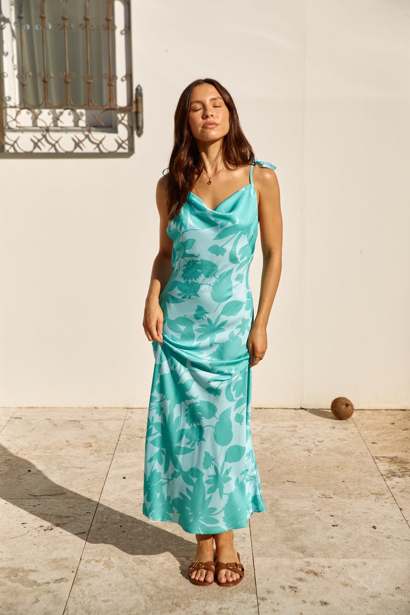 Sweet Autumn Leaves Satin Halter Maxi Dress Sage Size XL Sweet Autumn Leaves Satin Halter Maxi Dress Sage Size XL