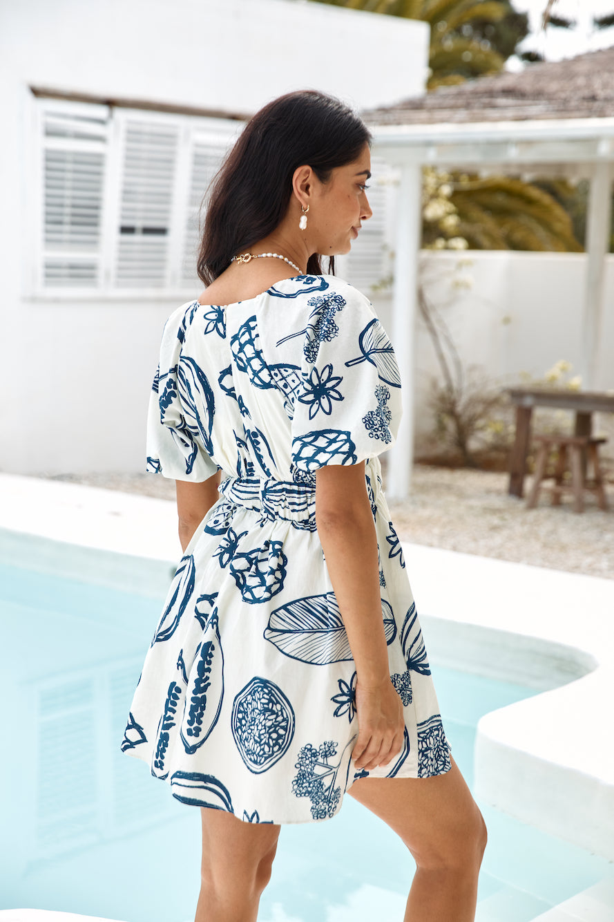 Somewhere Coastal Mini Dress Navy Size XS Somewhere Coastal Mini Dress Navy Size XS