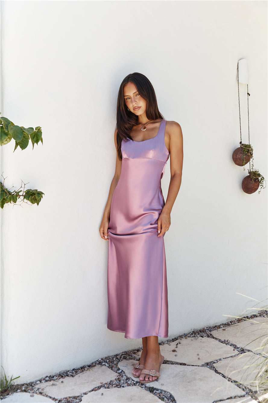 open lace back dress Lilac Purple Floral-Print Long Prom Dress A1135 Lilac / 2