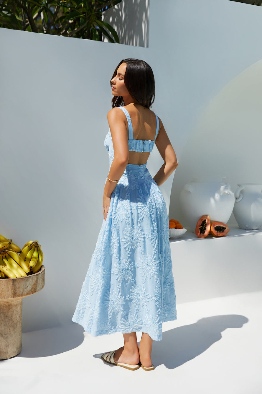 blue porcelain maxi dress NicoBlu Waverly Maxi Dress in Porcelain Florals Petite-8