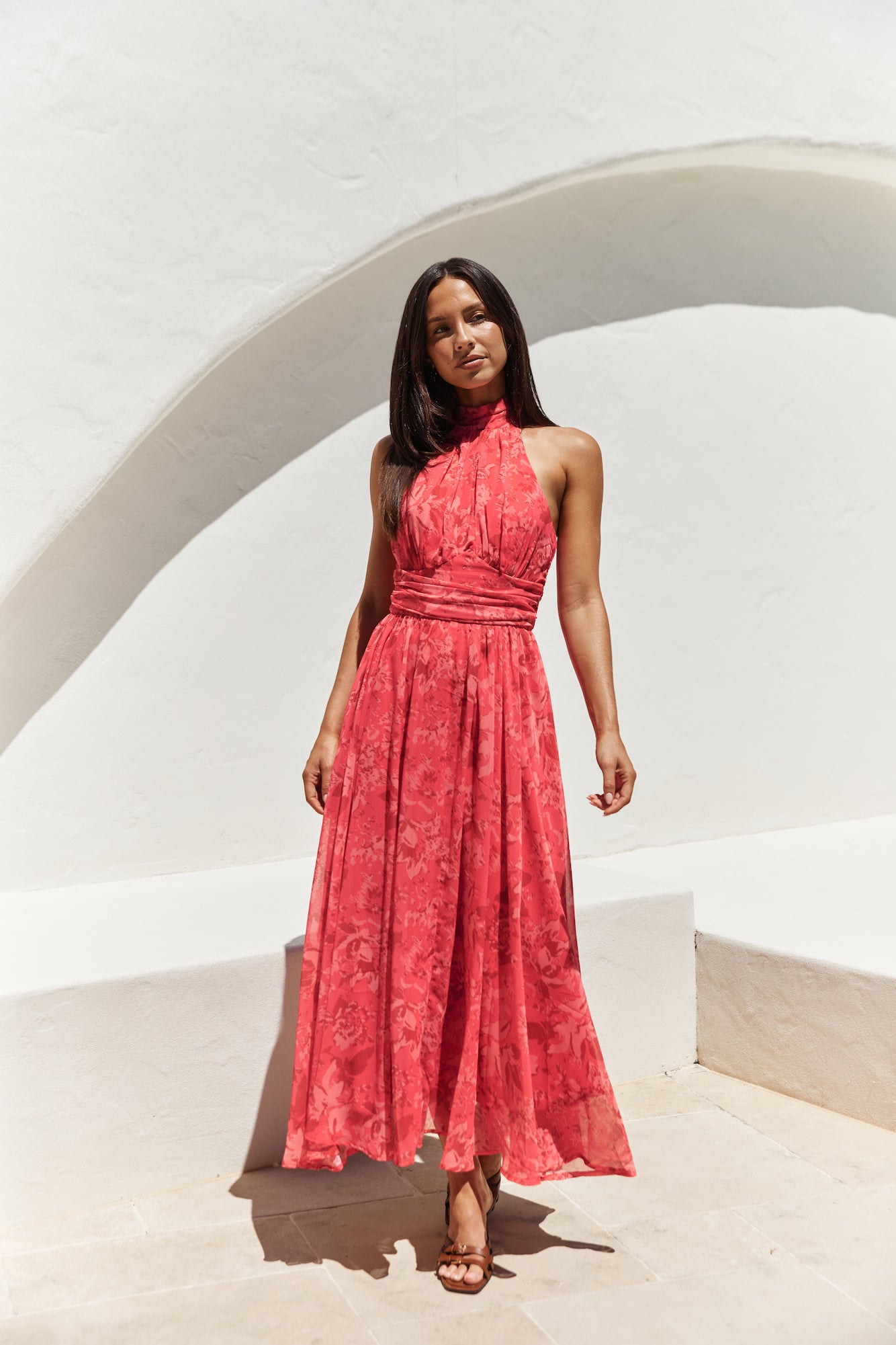 sunset maxi dress Blush Turn heads in the radiant Sunset Glow Maxi Dress in Pink Paradise Sunset Maxi Dress