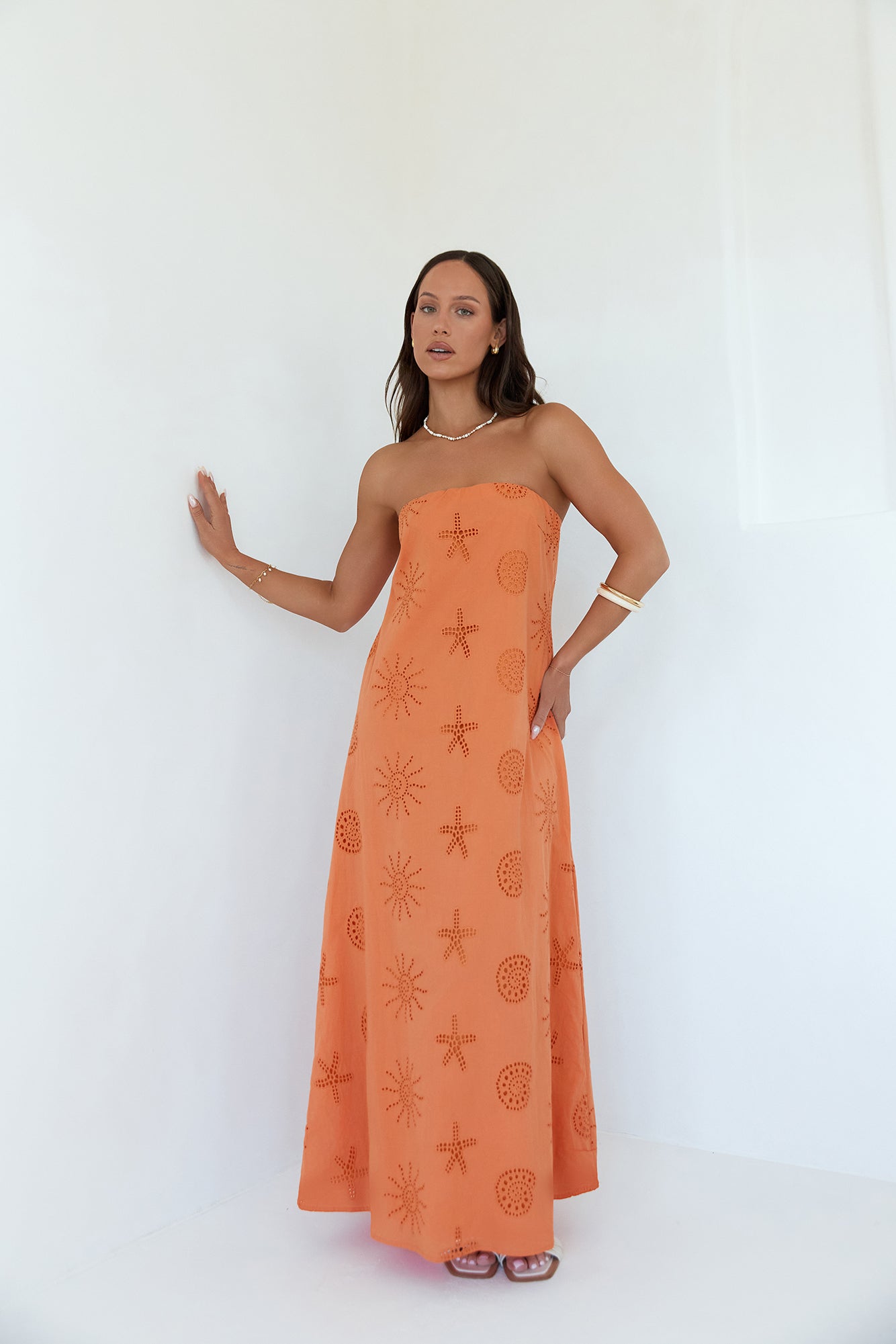 orange dress tops strapless open back dress Sleeveless crop tank top orange