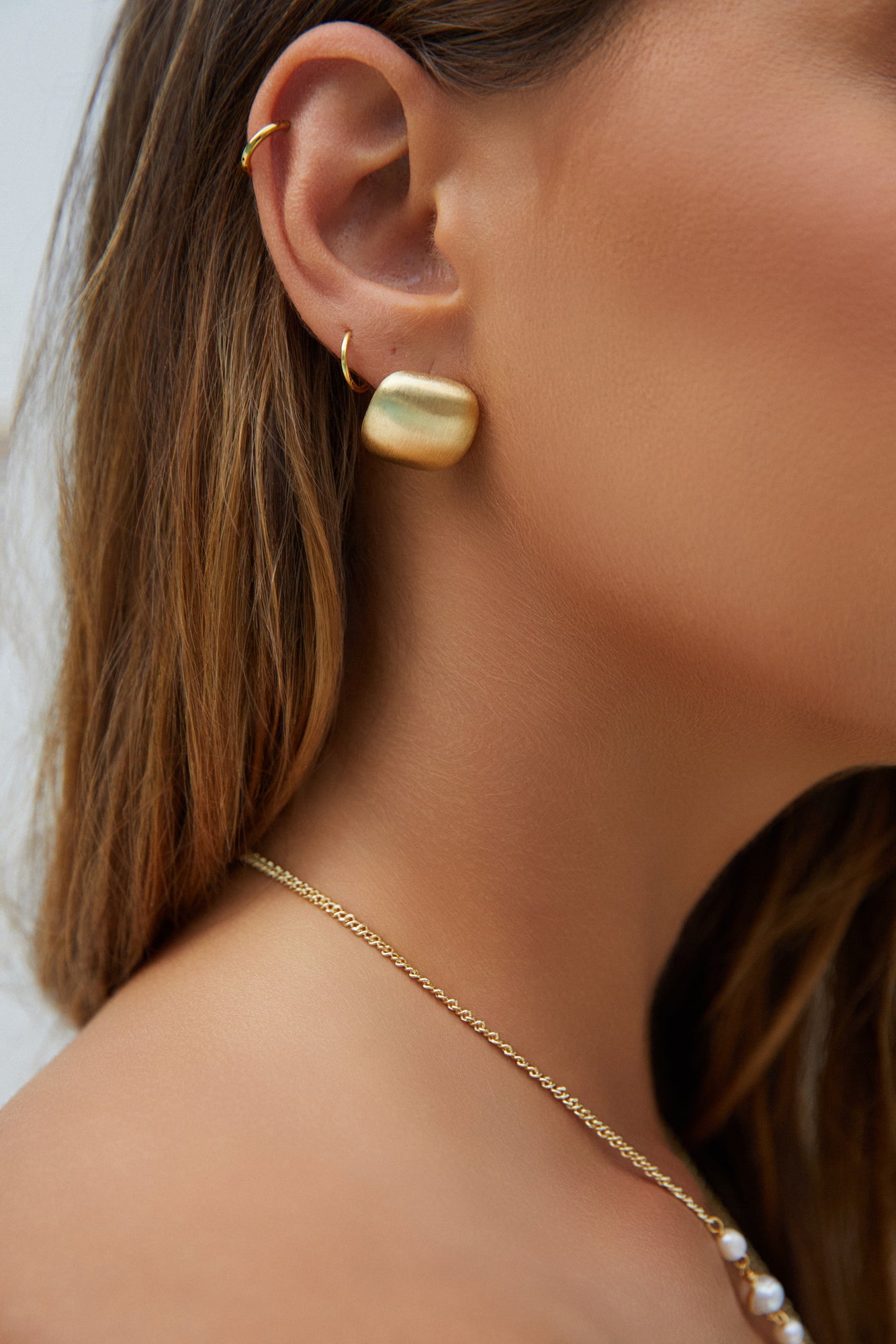 First Class Gold 18K Gold Plated First Class Earrings Gold | Fortunate One