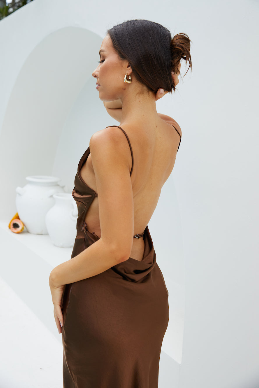 Amber Glow Maxi Dress Brown | Fortunate One Amber Glow Maxi Dress Brown | Fortunate One