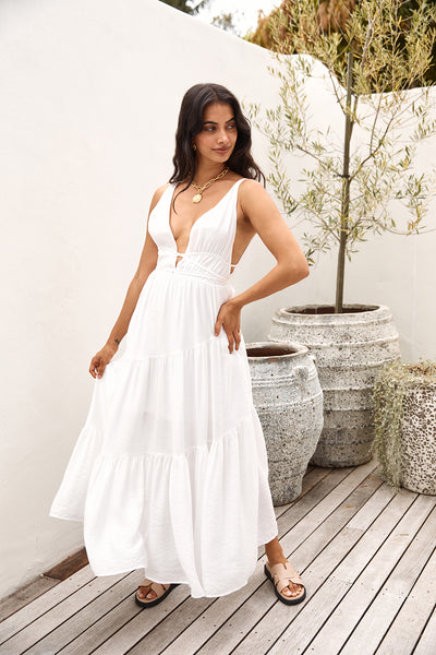 Pure Delights Maxi Dress White