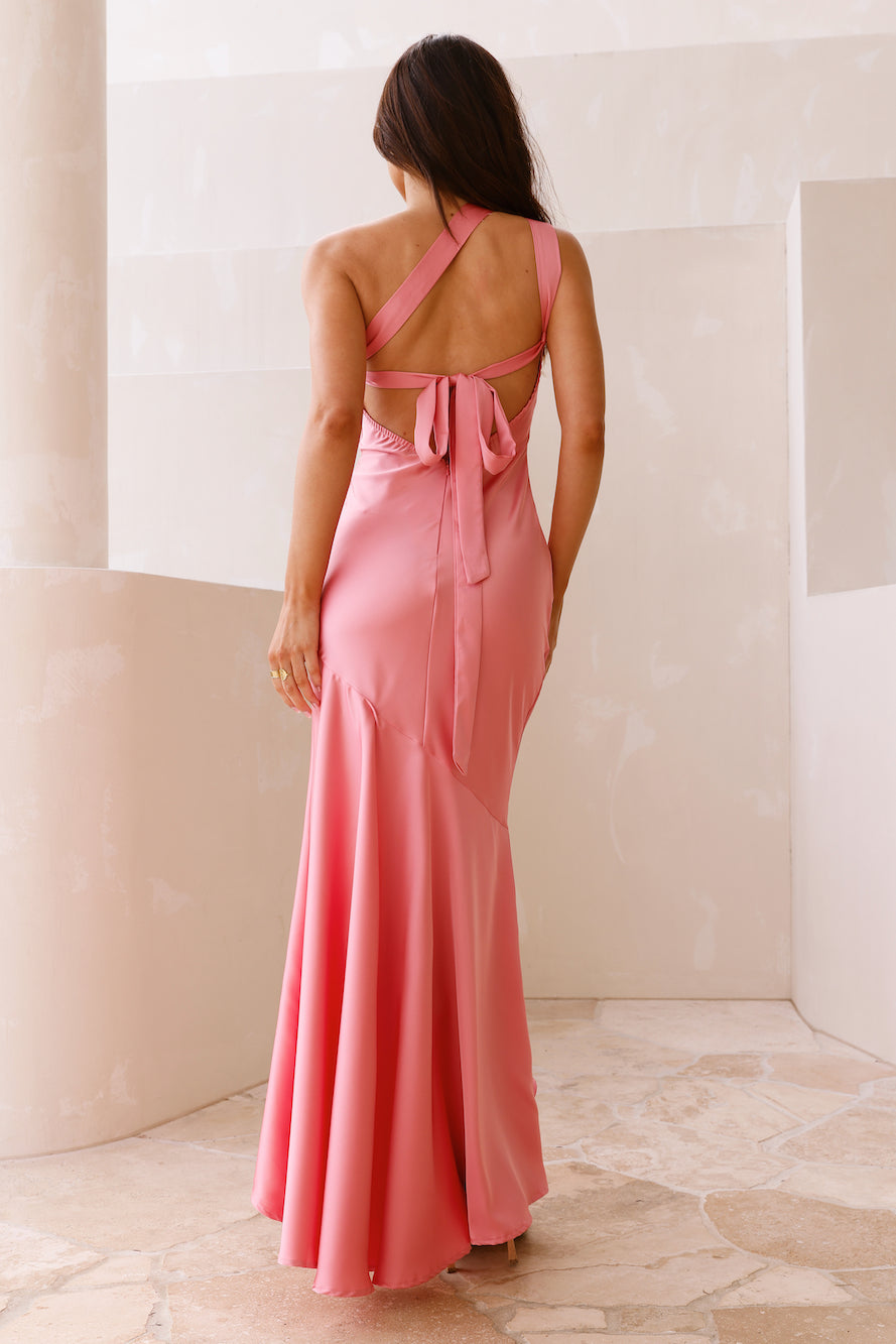 camilla one shoulder maxi dress CAMILLA | Gathered Jersey One Shoulder Dress Saints AND Sisters, XXL Brown | Saints AND SISTERS