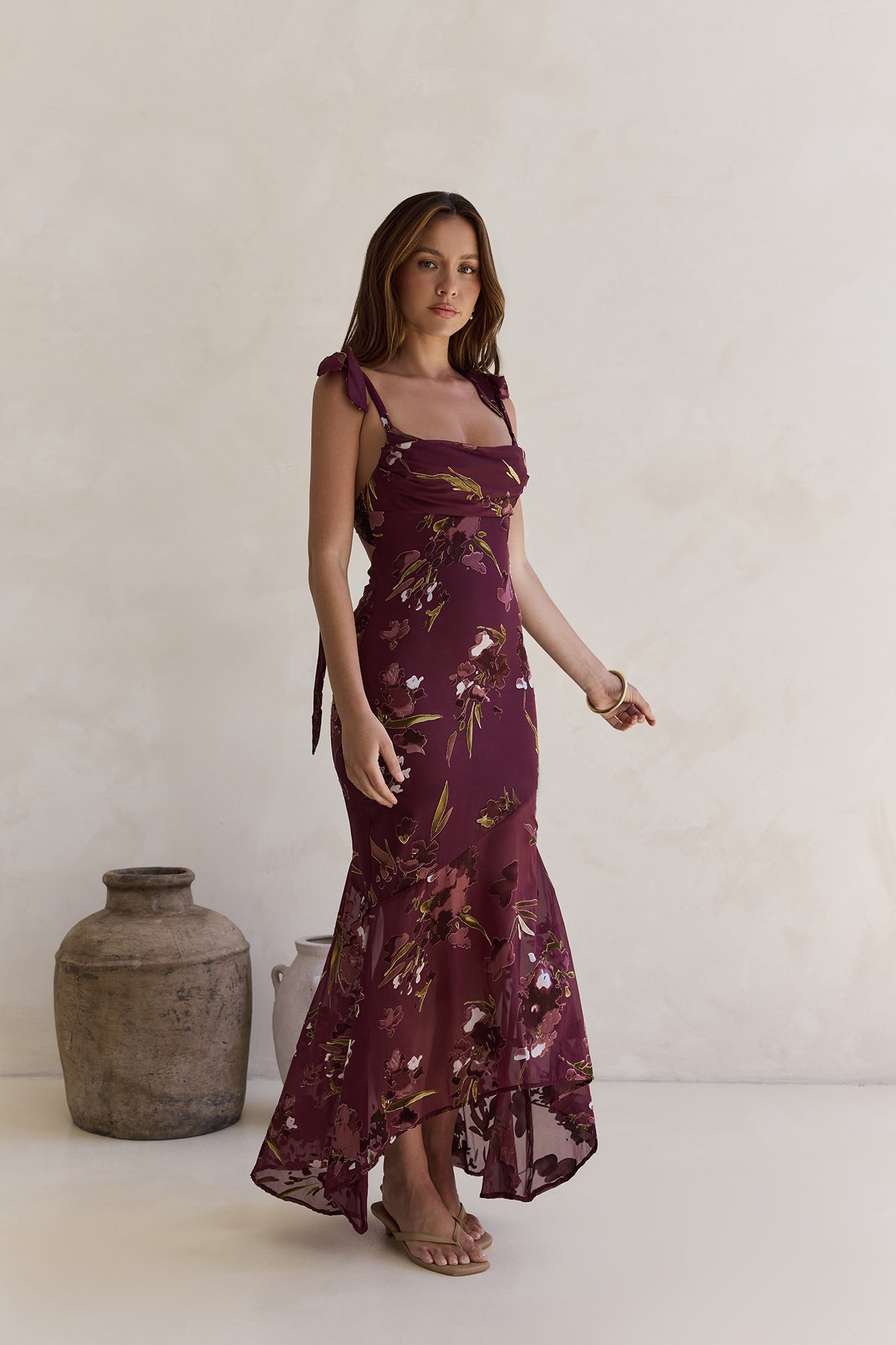Night Garden Maxi Dress Burgundy | Fortunate One Night Garden Maxi Dress Burgundy | Fortunate One