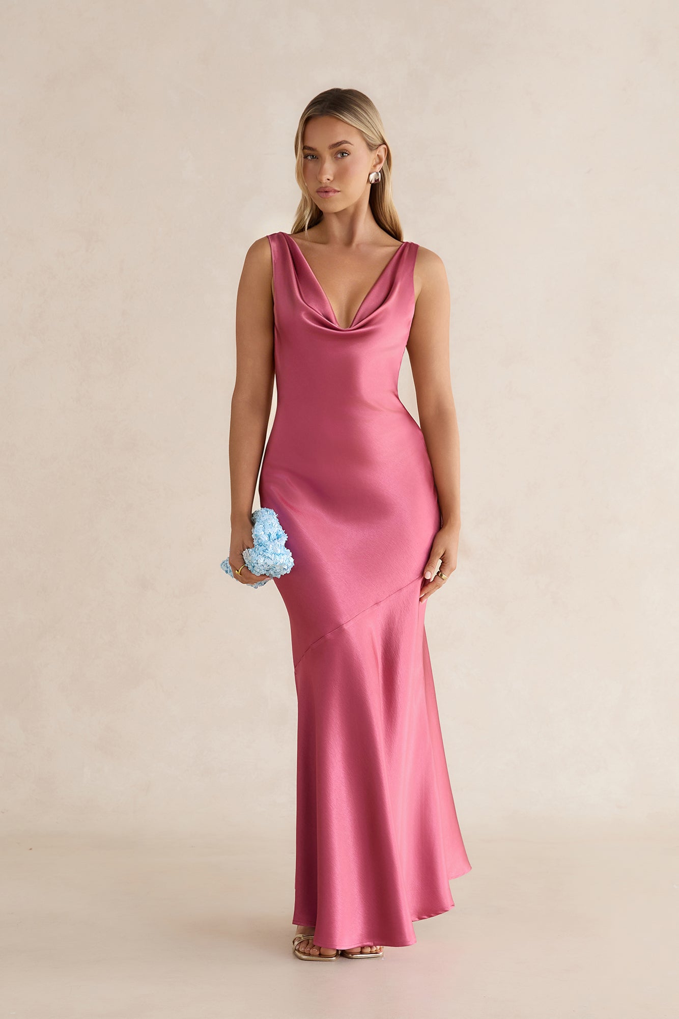 magenta maxi dress Lana Dress, in Rich Luxe Satin | Show Me Your Mumu Fabric has no stretch Magenta Dress - Maxi Dress