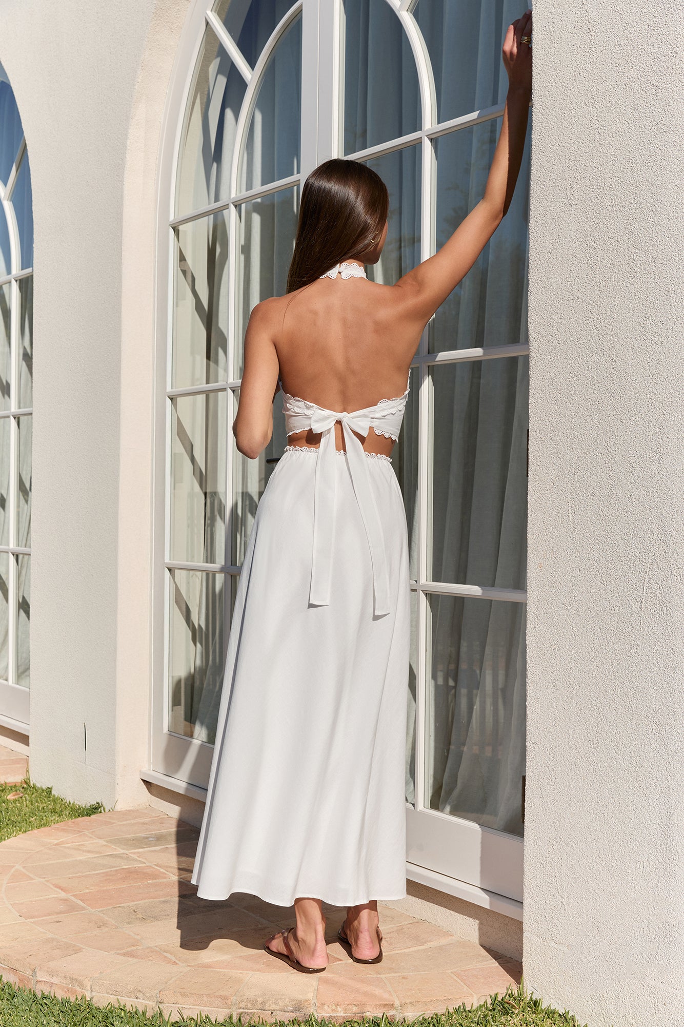 Pure Horizon Crop Top White