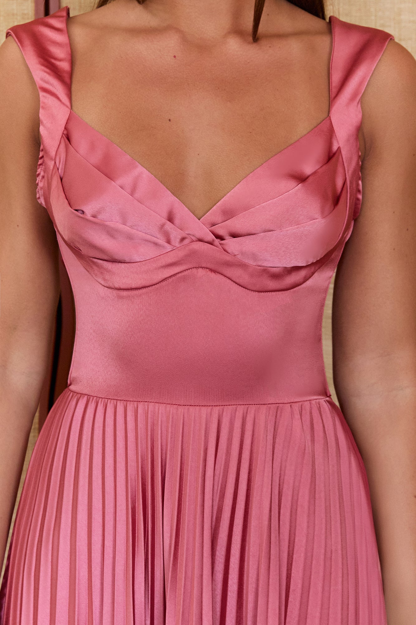Song Of The Sky Plisse Maxi Dress Rose