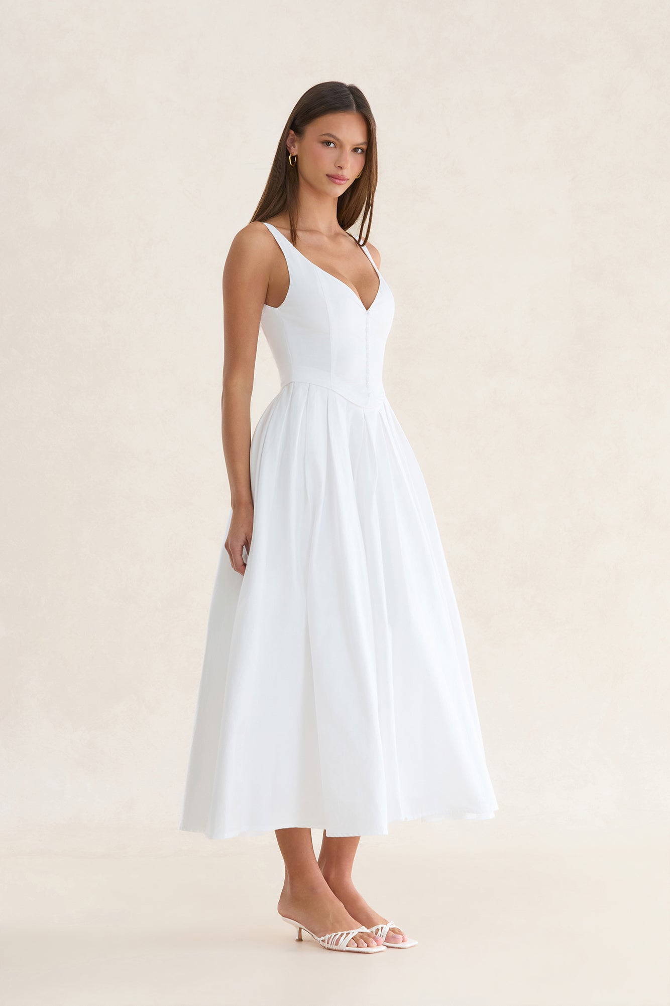 Femme Edition Midi Dress White