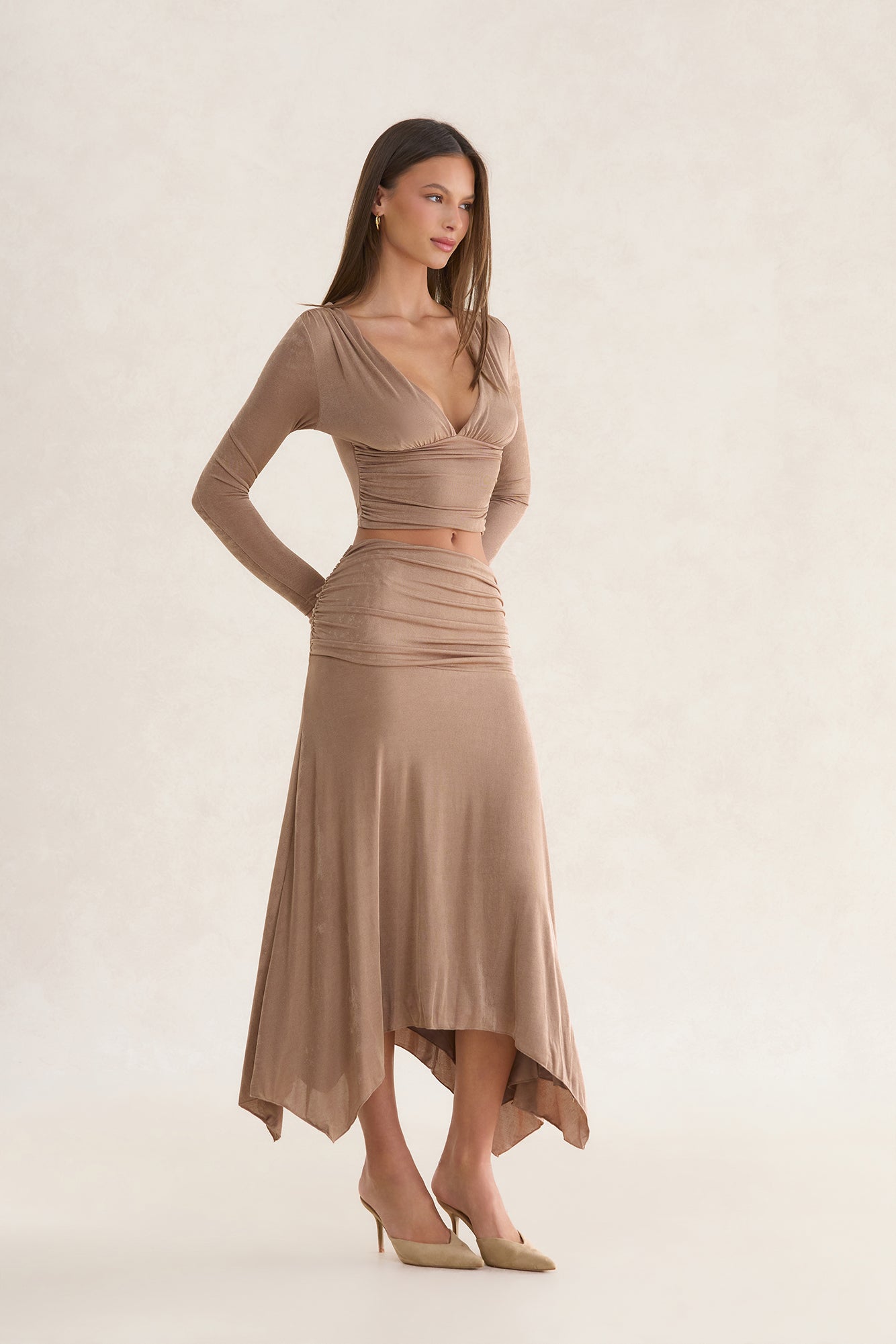Editorial Evening Maxi Skirt Mocha