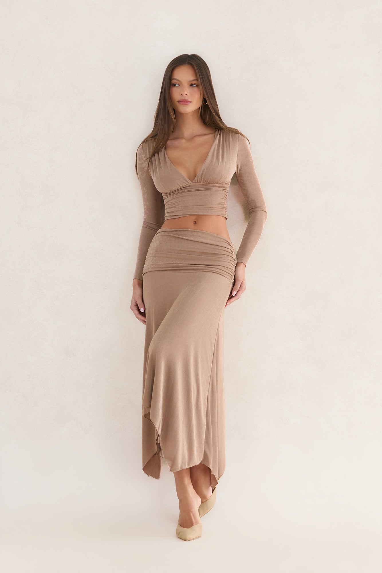 Editorial Evening Maxi Skirt Mocha