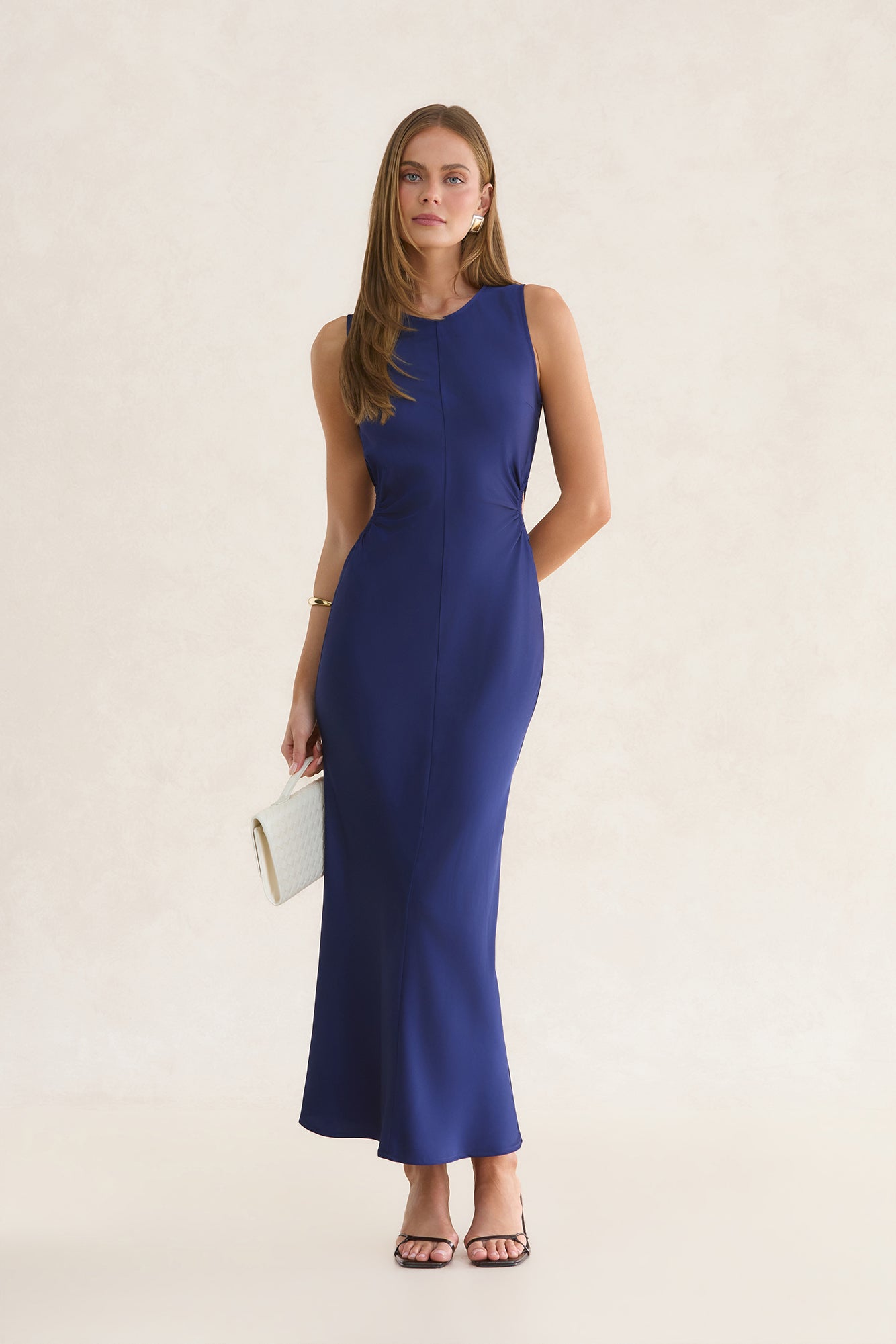 Celestial Allure Maxi Dress Navy