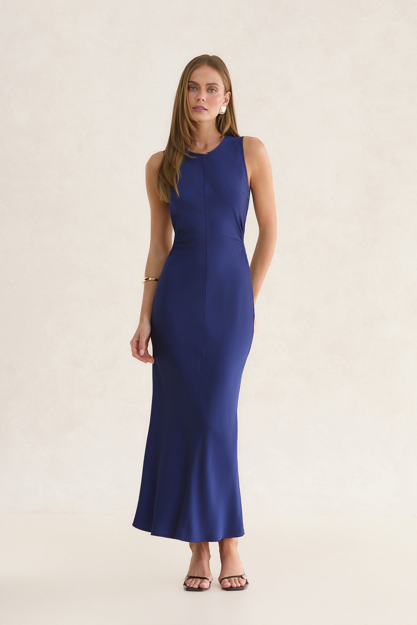Celestial Allure Maxi Dress Navy