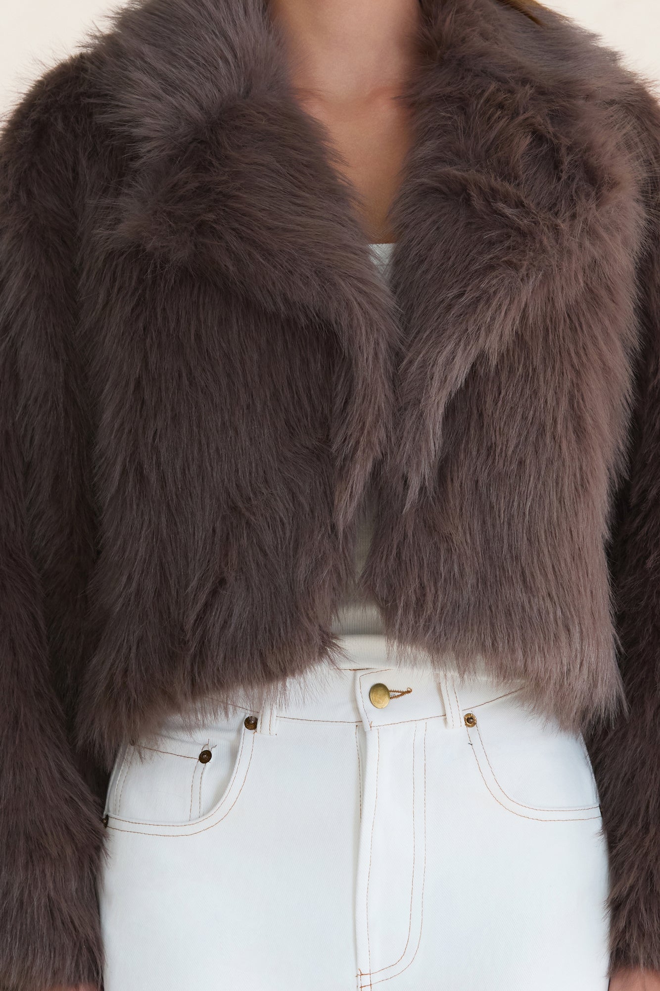 Icy Daze Faux Fur Jacket Brown
