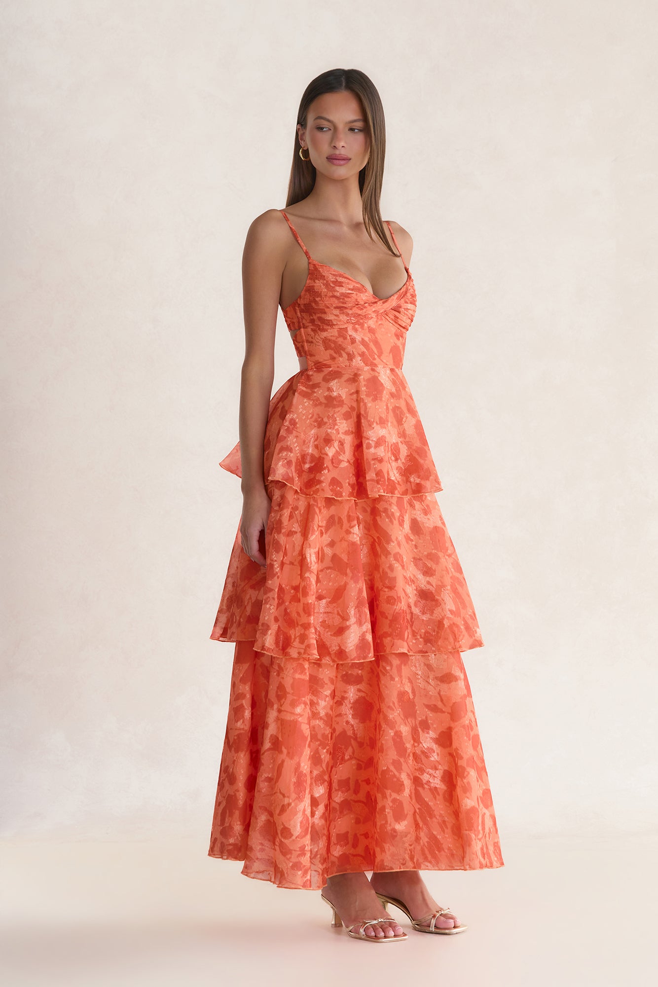 Tuscan Sunrise Maxi Dress Orange