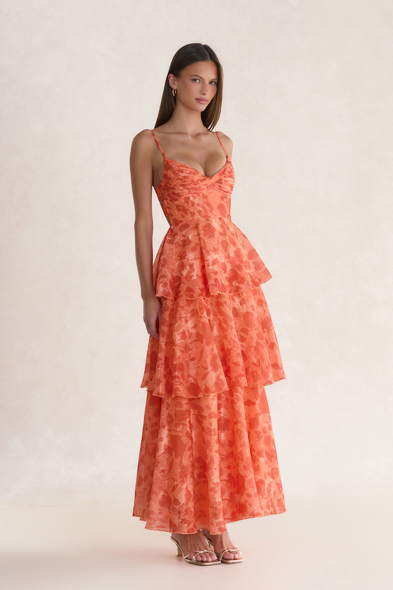 Tuscan Sunrise Maxi Dress Orange