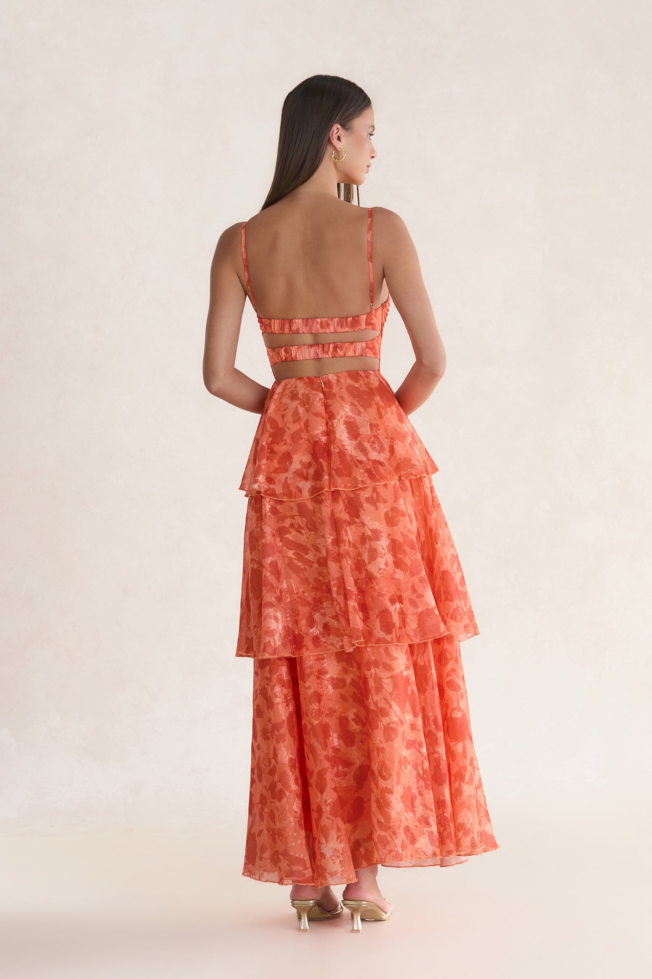 Tuscan Sunrise Maxi Dress Orange