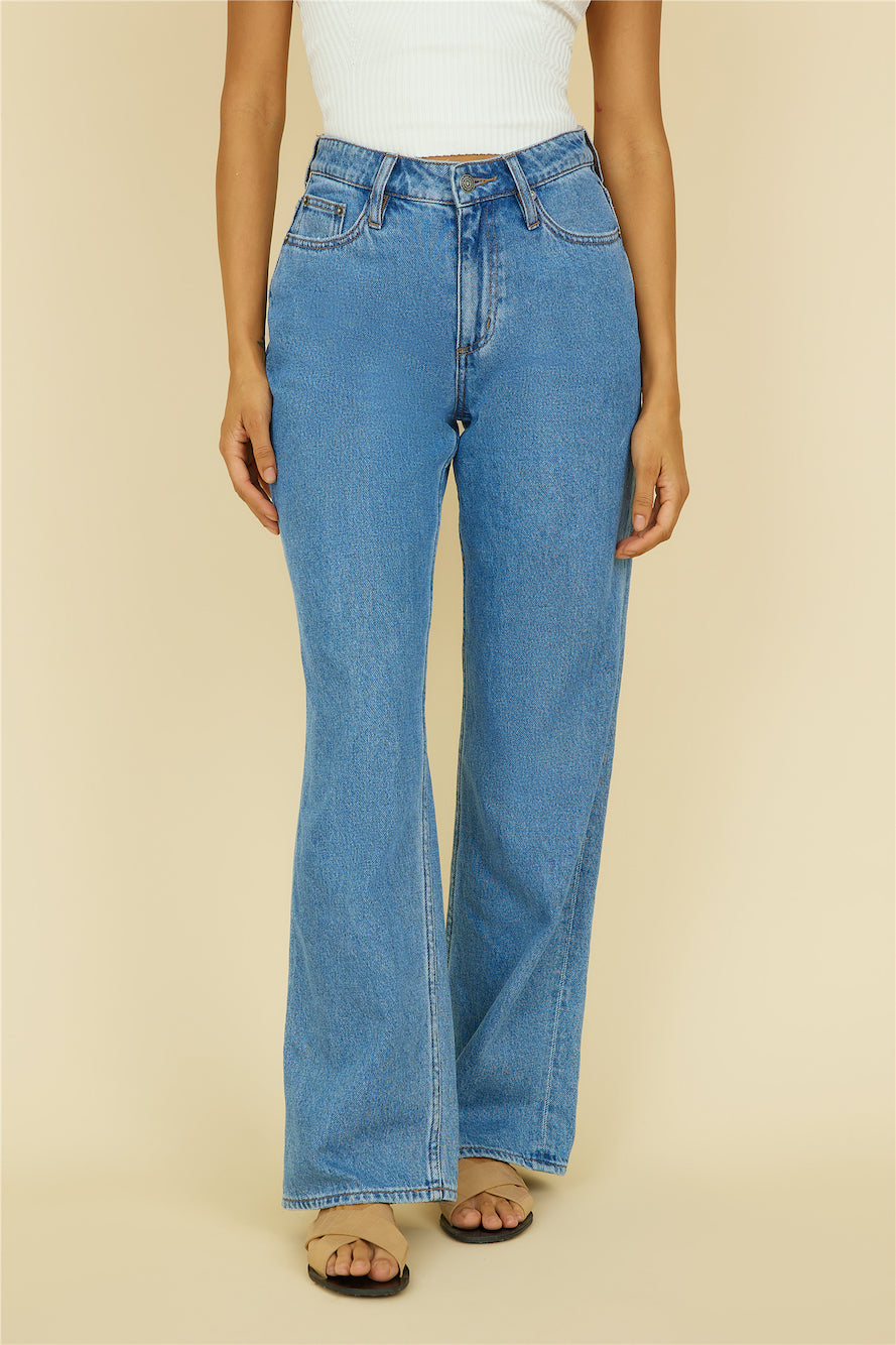 LEE 90's Mid Baggy Jean Blue Saints Fortunate One