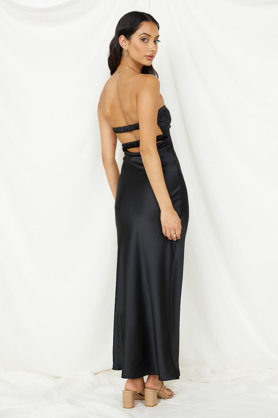 Laced With Gold Maxi Dress Black | Fortunate One Laced With Gold Maxi Dress Black | Fortunate One